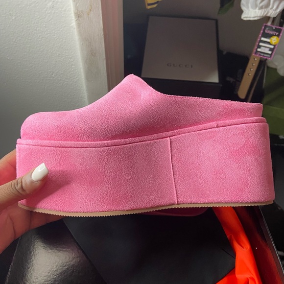 Shoes - Never Worn Suede Platform Shoes